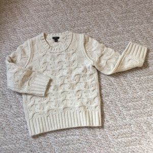 Ann Taylor pearl cable sweater - XSP